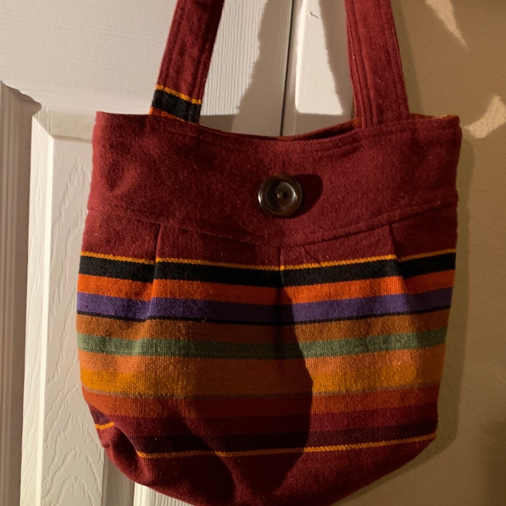 Colorful Striped Tote Bag